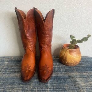 🤎Lucchese 1883 Snip Toe Cowboy Boots 6.5